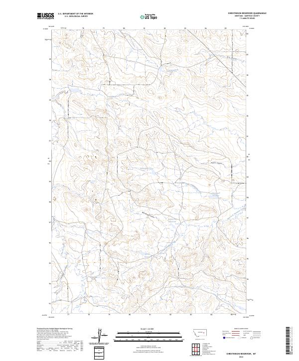 USGS Topographic Map – Christenson Reservoir