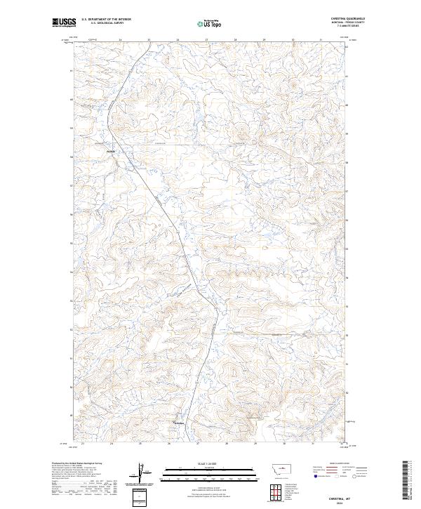 USGS Topographic Map – Christina