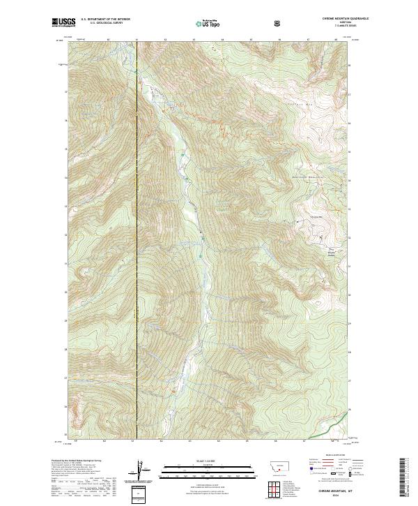 USGS Topographic Map – Chrome Mountain