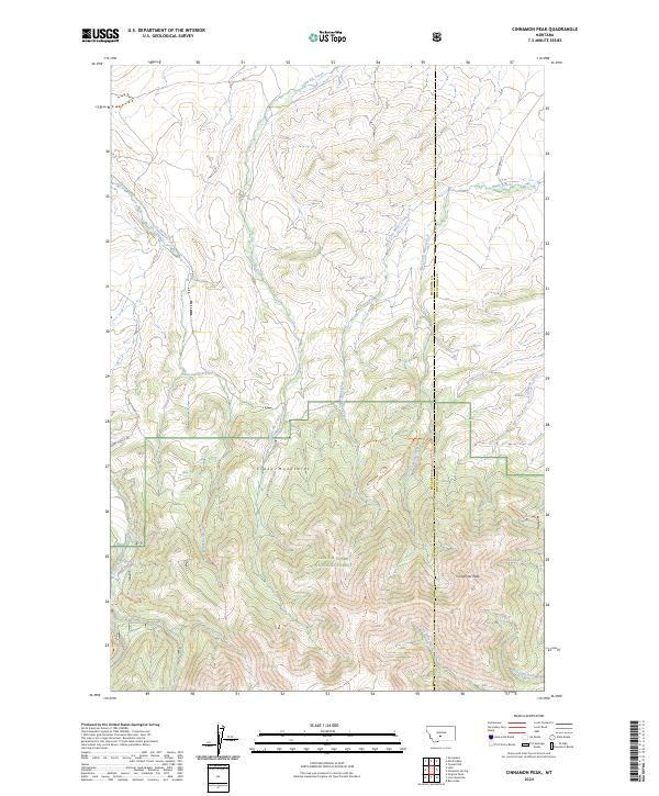 USGS Topographic Map – Cinnamon Peak