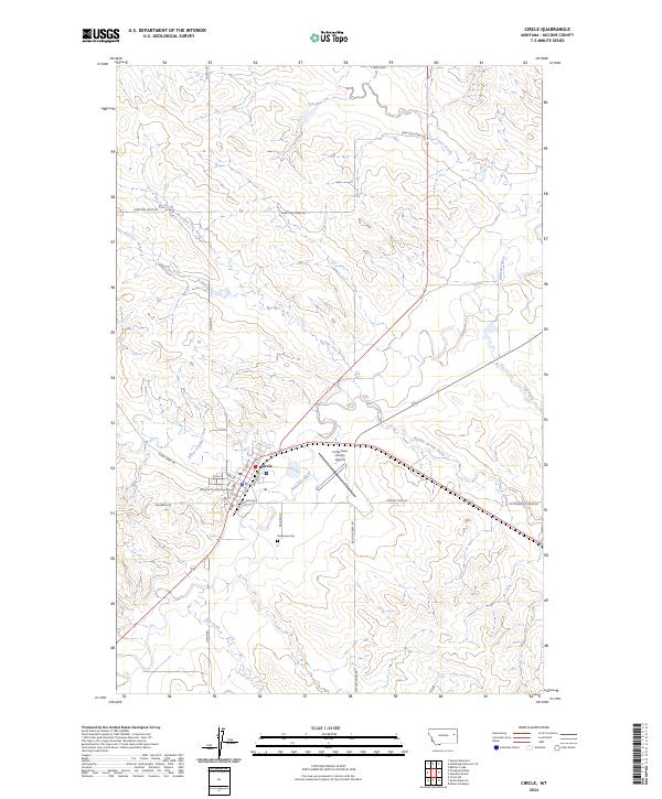 USGS Topographic Map – Circle