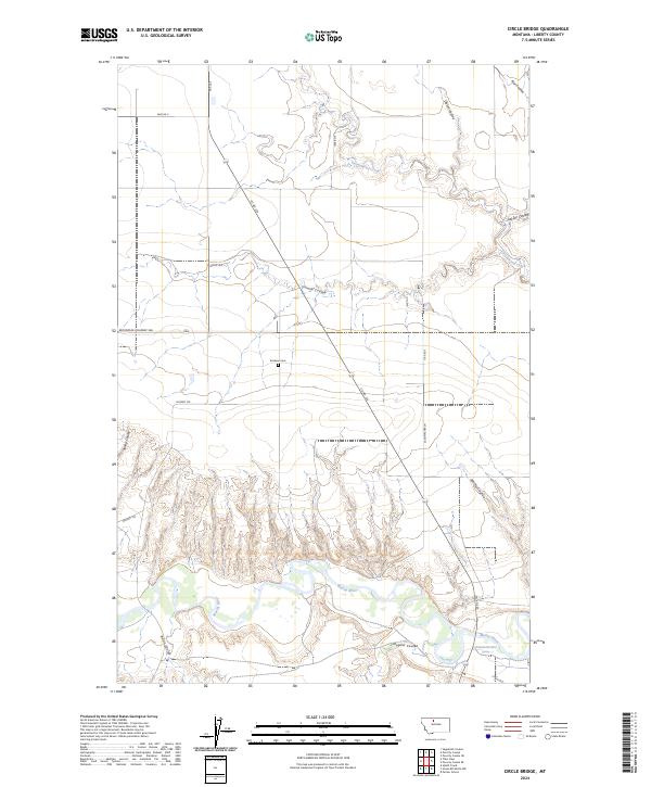 USGS Topographic Map – Circle Bridge