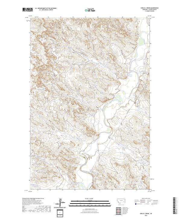 USGS Topographic Map – Circle L Creek