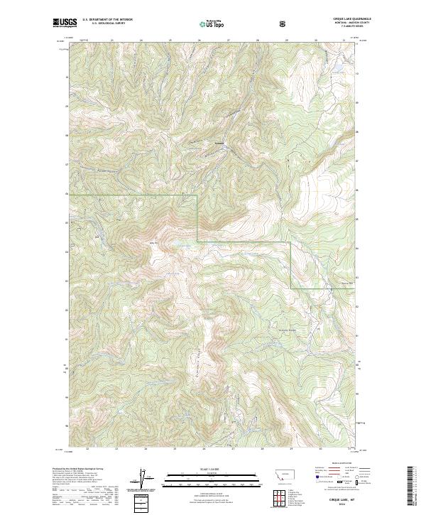 USGS Topographic Map – Cirque Lake