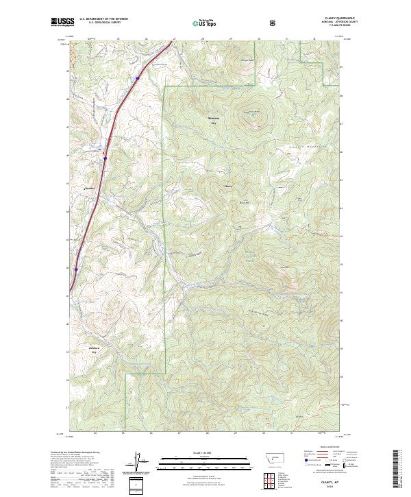 USGS Topographic Map – Clancy