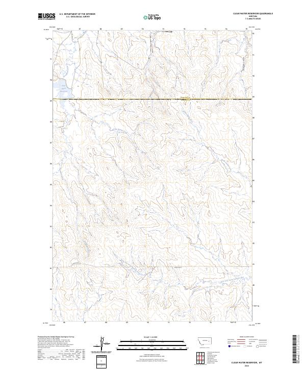 USGS Topographic Map – Clear Water Reservoir