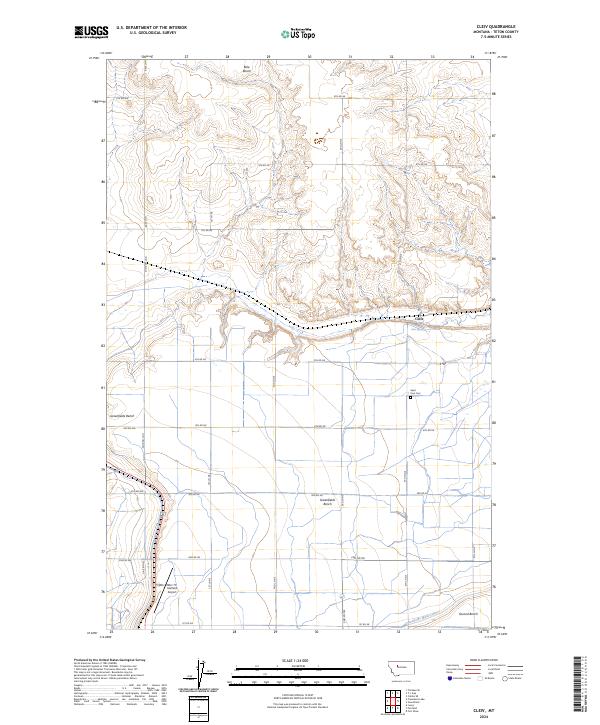 USGS Topographic Map – Cleiv
