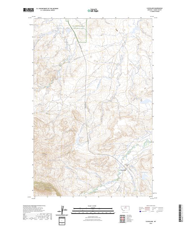 USGS Topographic Map – Cleveland