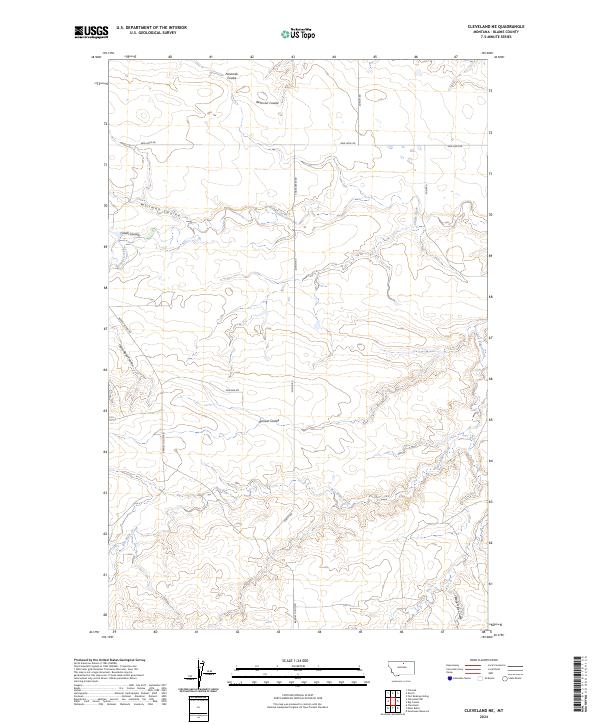 USGS Topographic Map – Cleveland NE