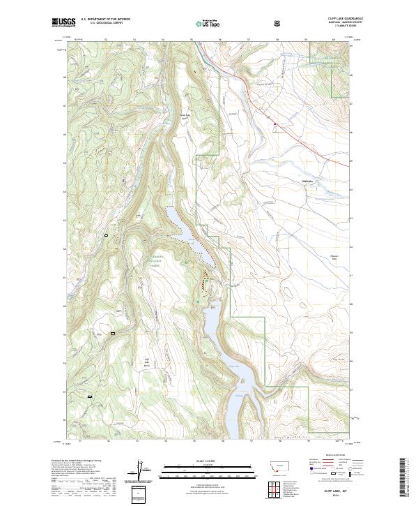 USGS Topographic Map – Cliff Lake