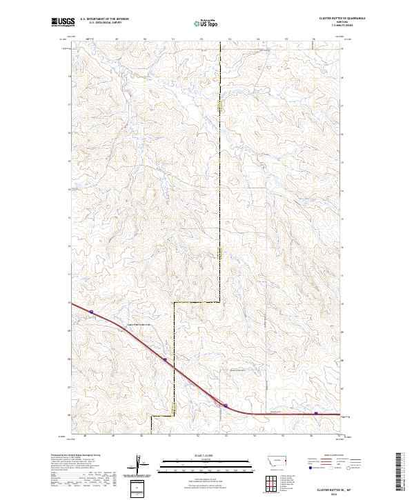 2024 Map of Cluster Buttes SE, 2024 Print