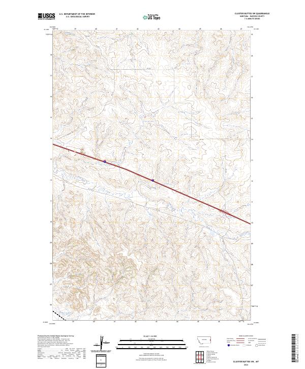 2024 Map of Cluster Buttes SW, 2024 Print
