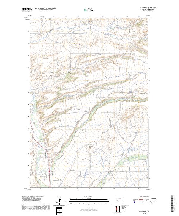 USGS Topographic Map – Clyde Park