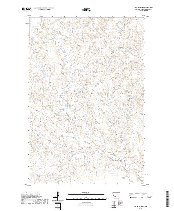 USGS Topographic Map – Coal Bank Creek