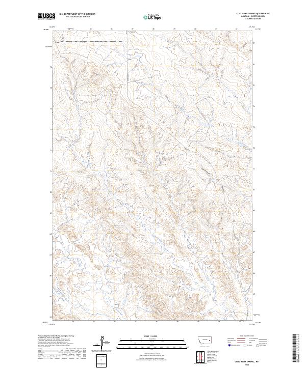 USGS Topographic Map – Coal Bank Spring