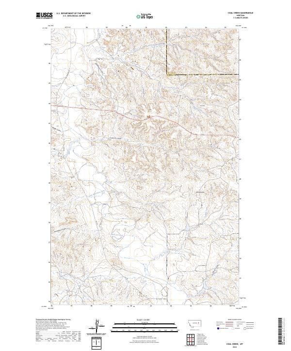 USGS Topographic Map – Coal Creek