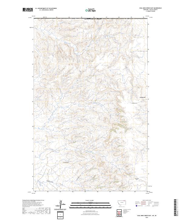 USGS Topographic Map – Coal Mine Creek East