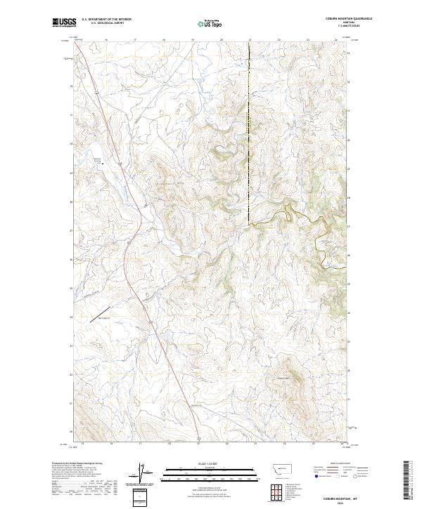 USGS Topographic Map – Coburn Mountain