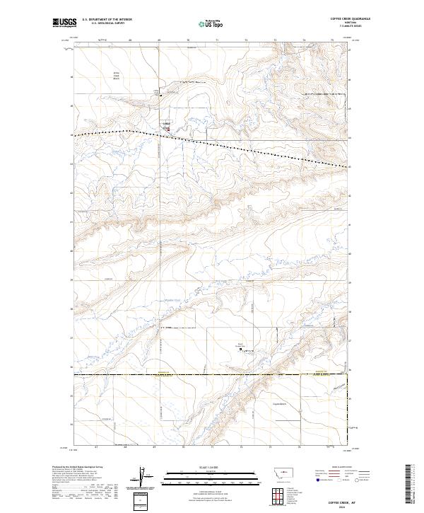 USGS Topographic Map – Coffee Creek