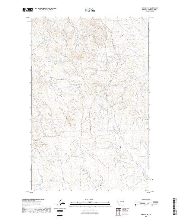 2024 Map of Cohagen NE, 2024 Print