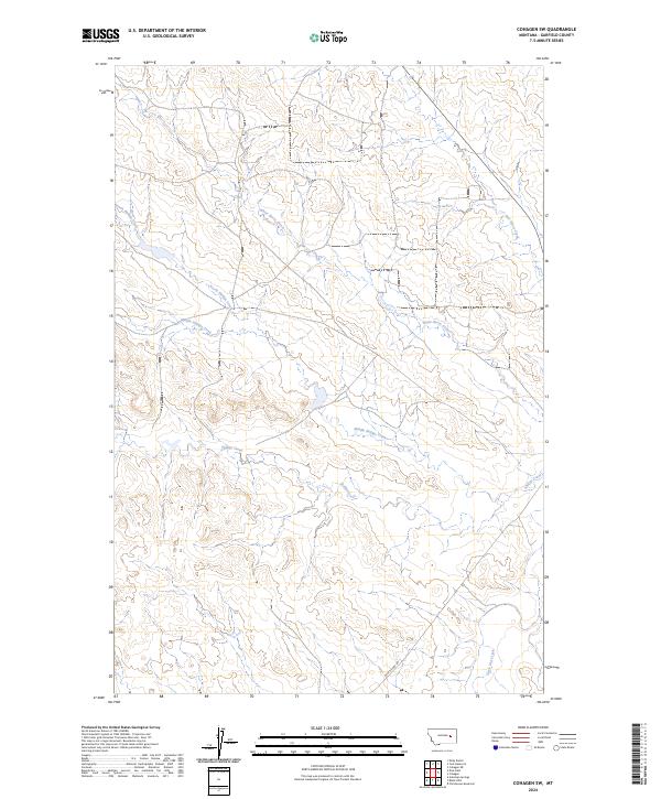 USGS Topographic Map – Cohagen SW