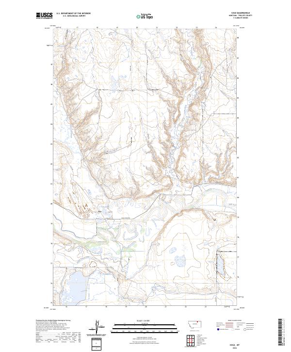 USGS Topographic Map – Cole