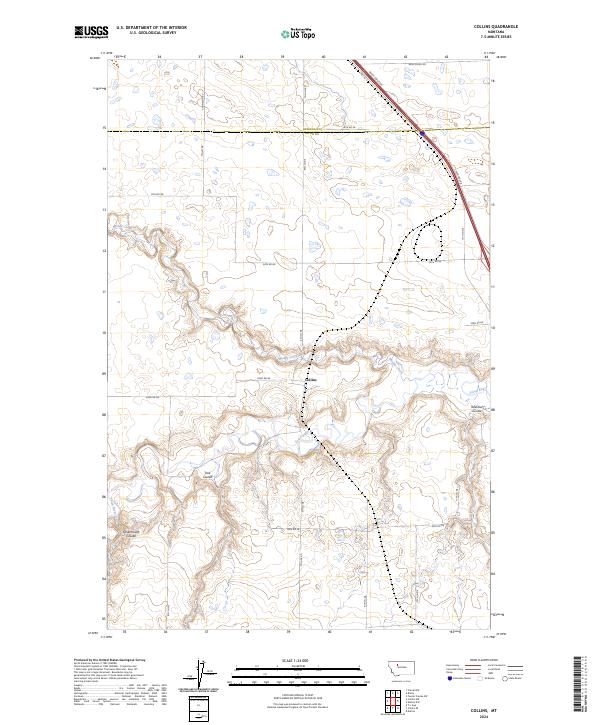 USGS Topographic Map – Collins