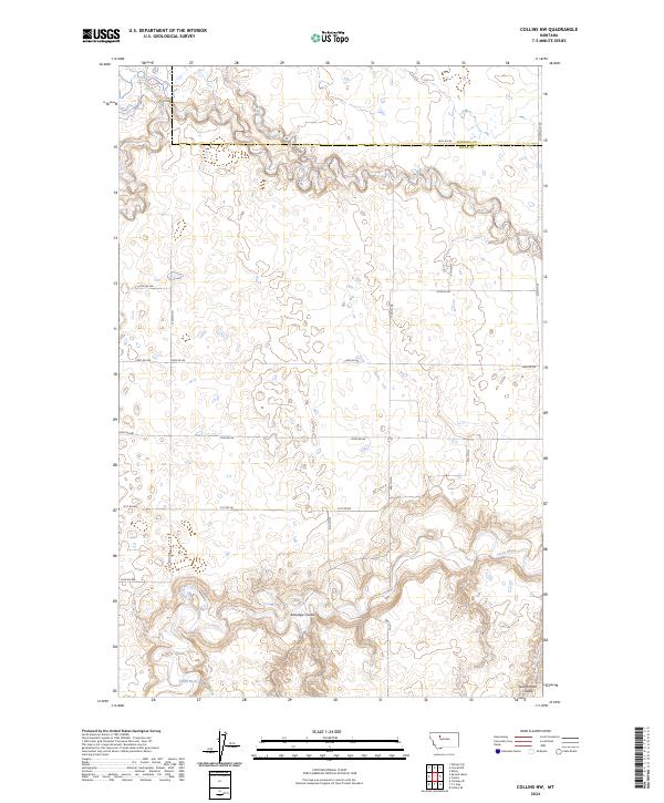 USGS Topographic Map – Collins NW