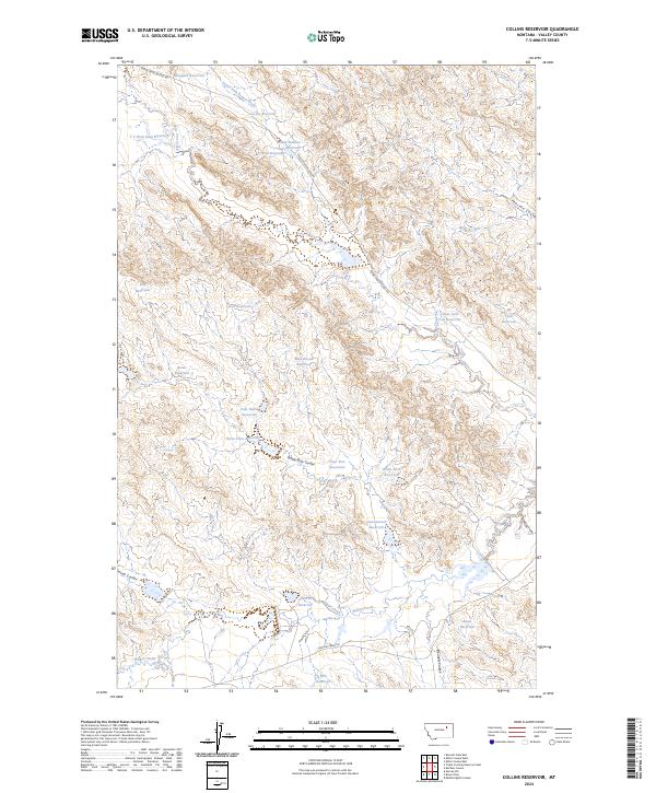 USGS Topographic Map – Collins Reservoir