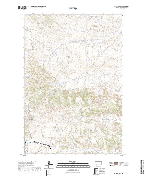 USGS Topographic Map – Colstrip East