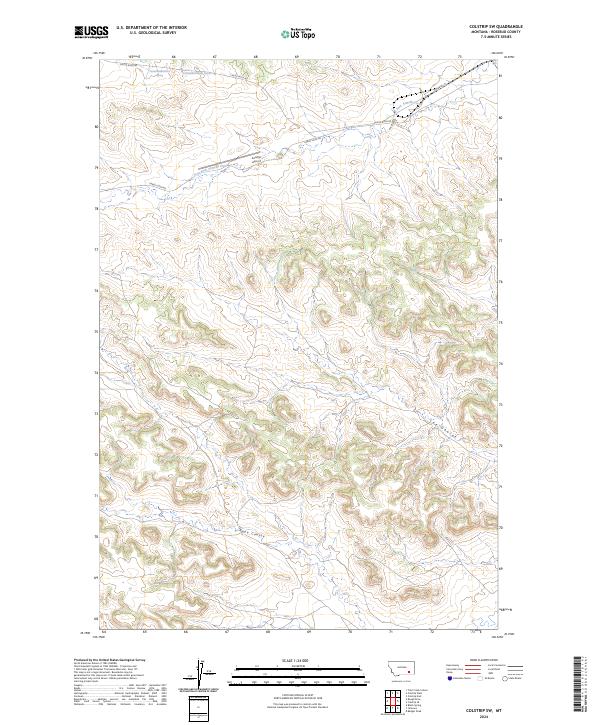 USGS Topographic Map – Colstrip SW