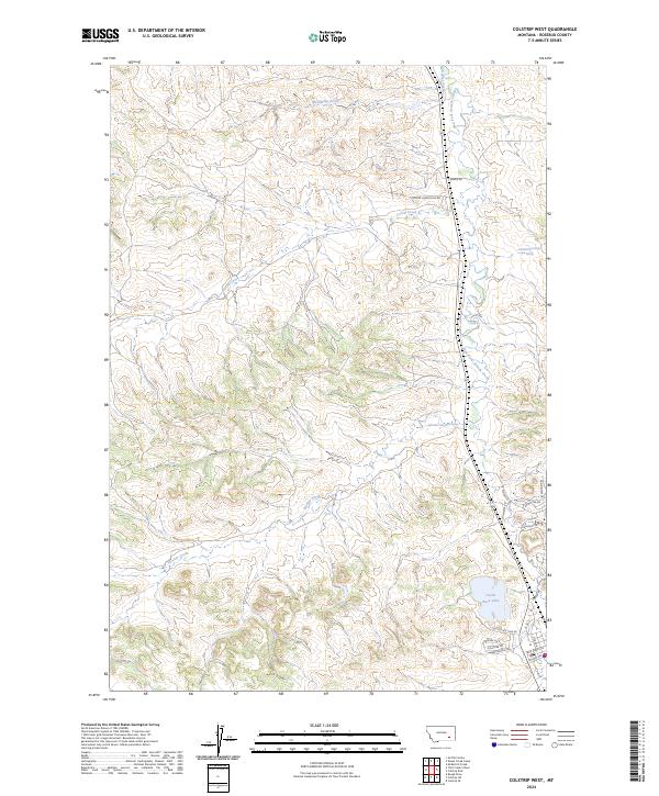 USGS Topographic Map – Colstrip West