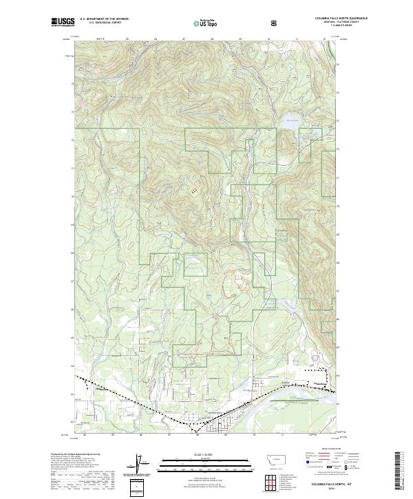 USGS Topographic Map – Columbia Falls North