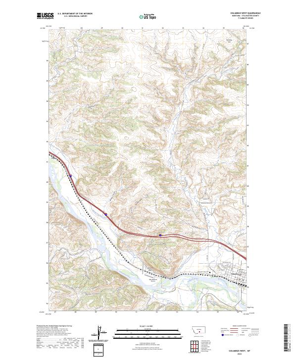 USGS Topographic Map – Columbus West