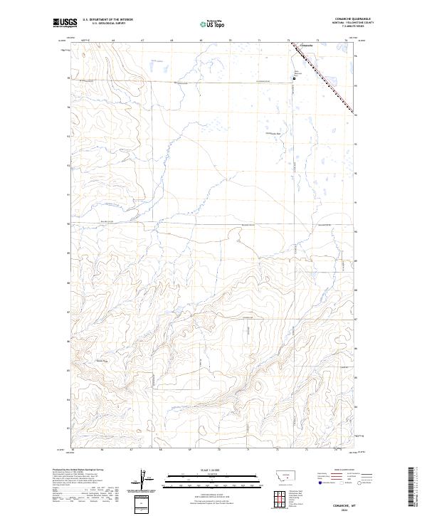 USGS Topographic Map – Comanche
