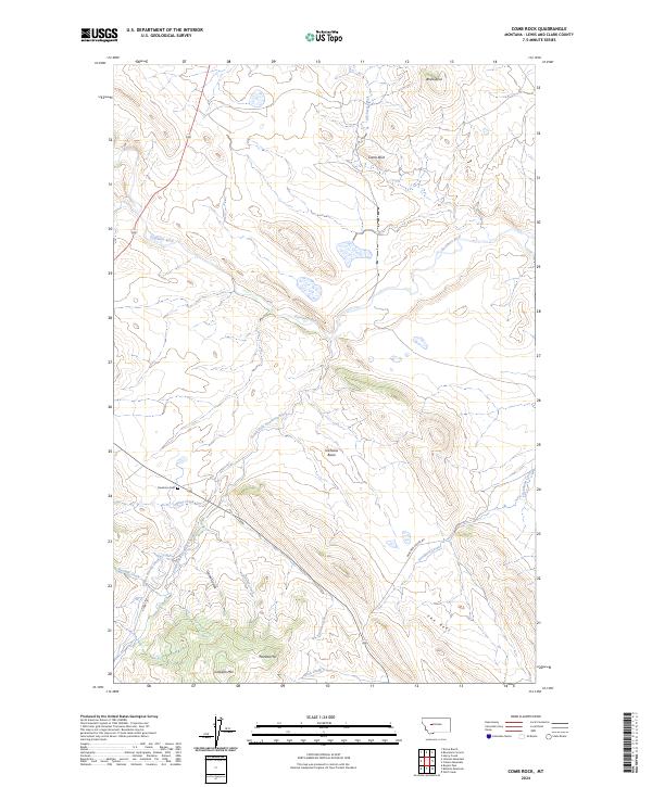 USGS Topographic Map – Comb Rock