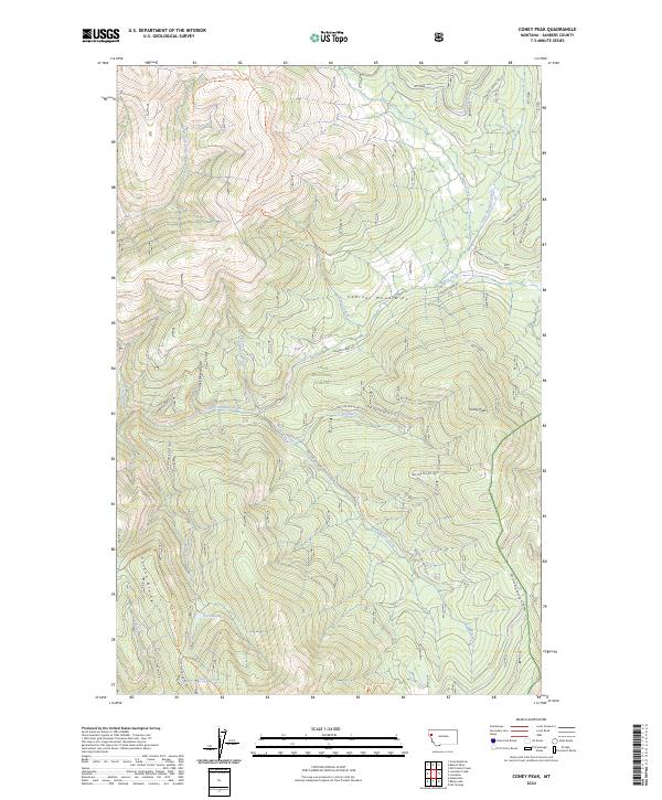 USGS Topographic Map – Coney Peak