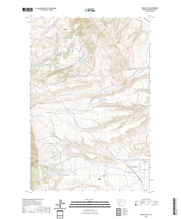 USGS Topographic Map – Conleys Lake