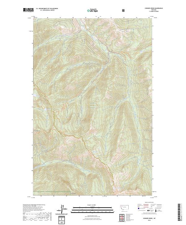USGS Topographic Map – Connor Creek