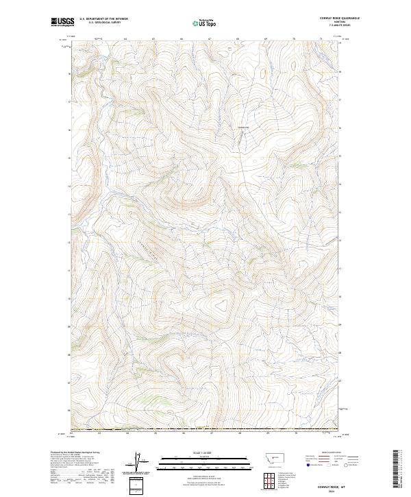 USGS Topographic Map – Conway Ridge