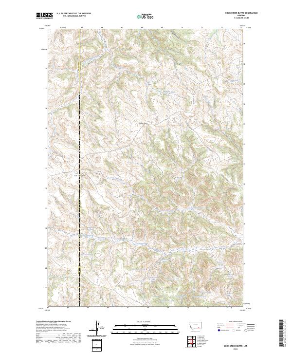 USGS Topographic Map – Cook Creek Butte