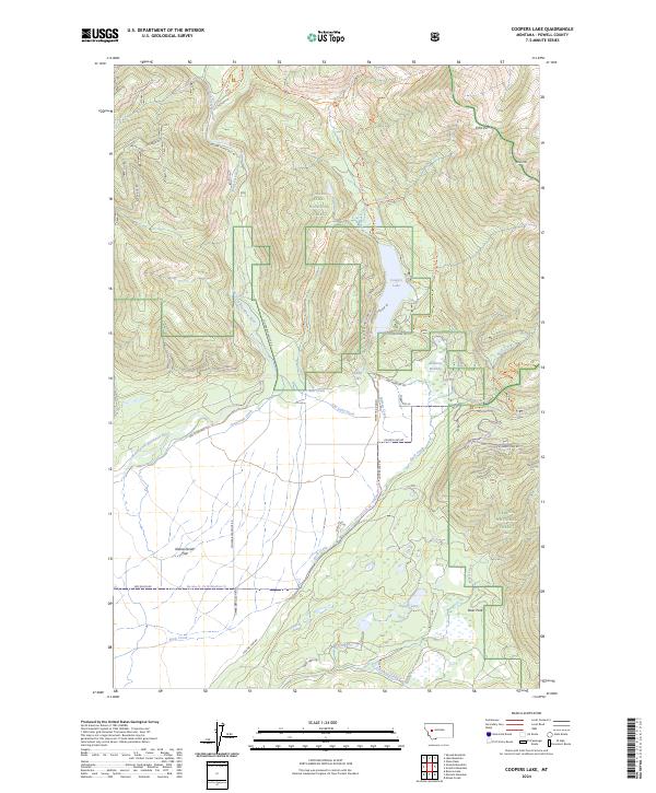 USGS Topographic Map – Coopers Lake