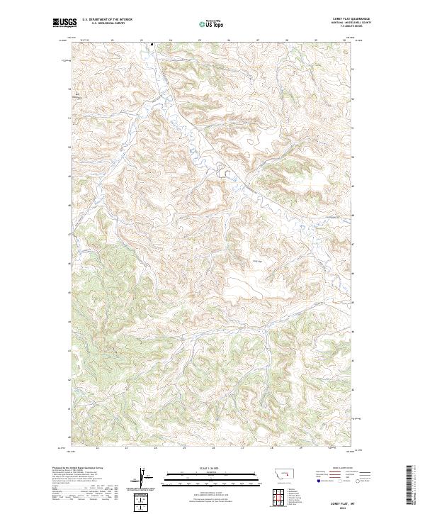 USGS Topographic Map – Corey Flat