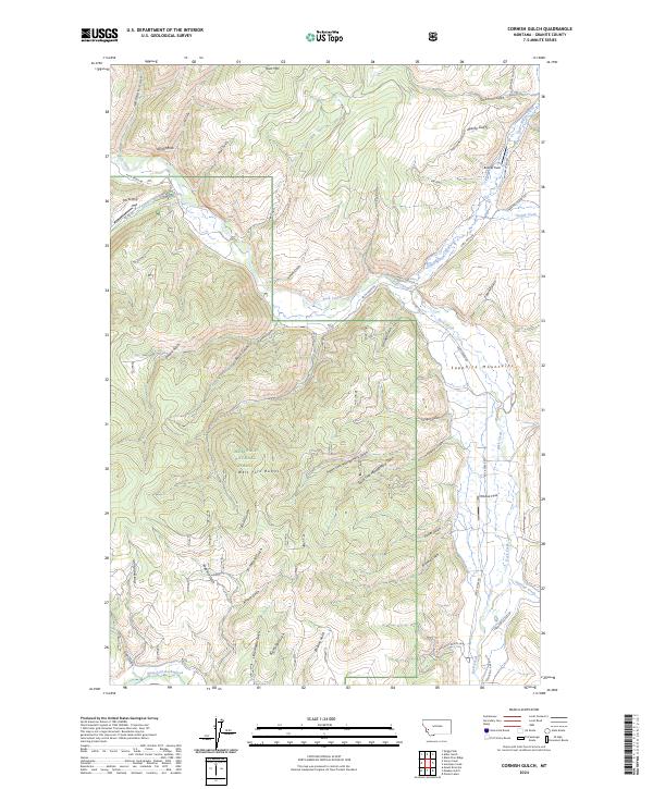 USGS Topographic Map – Cornish Gulch