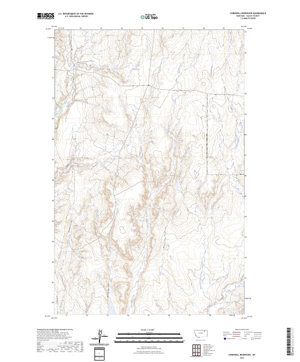 USGS Topographic Map – Cornwell Reservoir