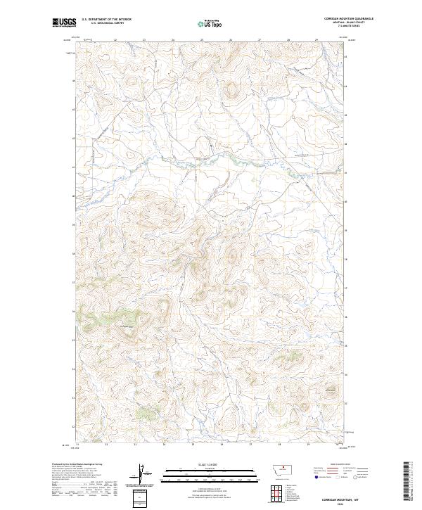 USGS Topographic Map – Corrigan Mountain