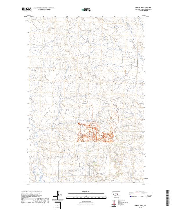 USGS Topographic Map – Cotton Creek
