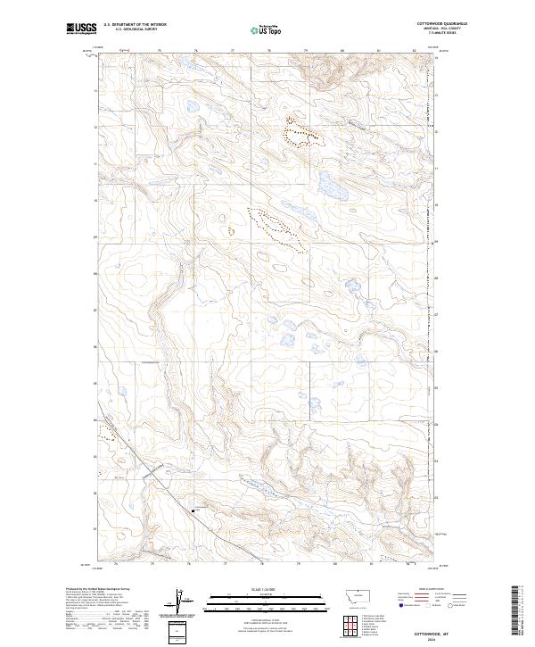 USGS Topographic Map – Cottonwood