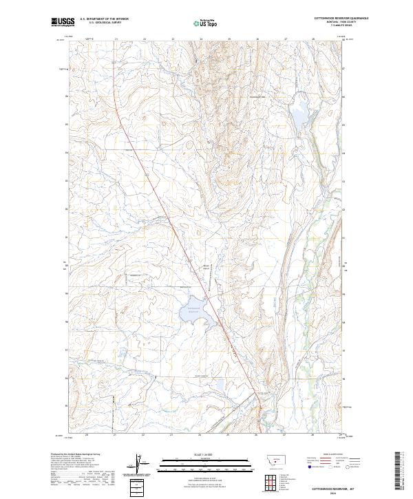USGS Topographic Map – Cottonwood Reservoir
