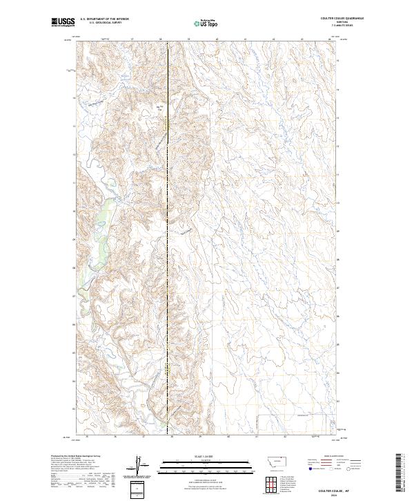 USGS Topographic Map – Coulter Coulee